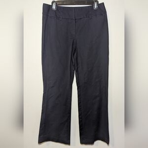 Dana Buchman Navy Blue Straight Leg Chinos with Stretch Women's Size 8